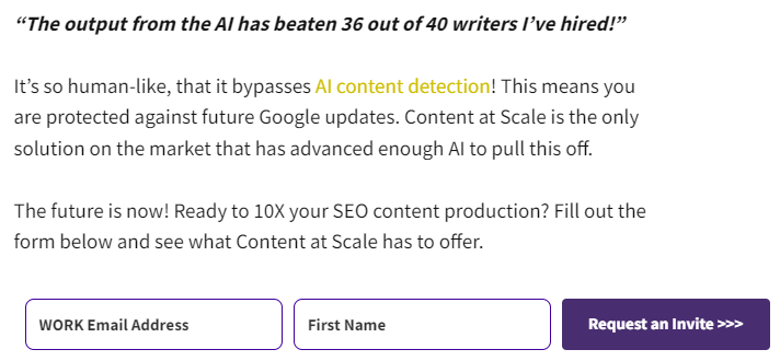 content at scale application